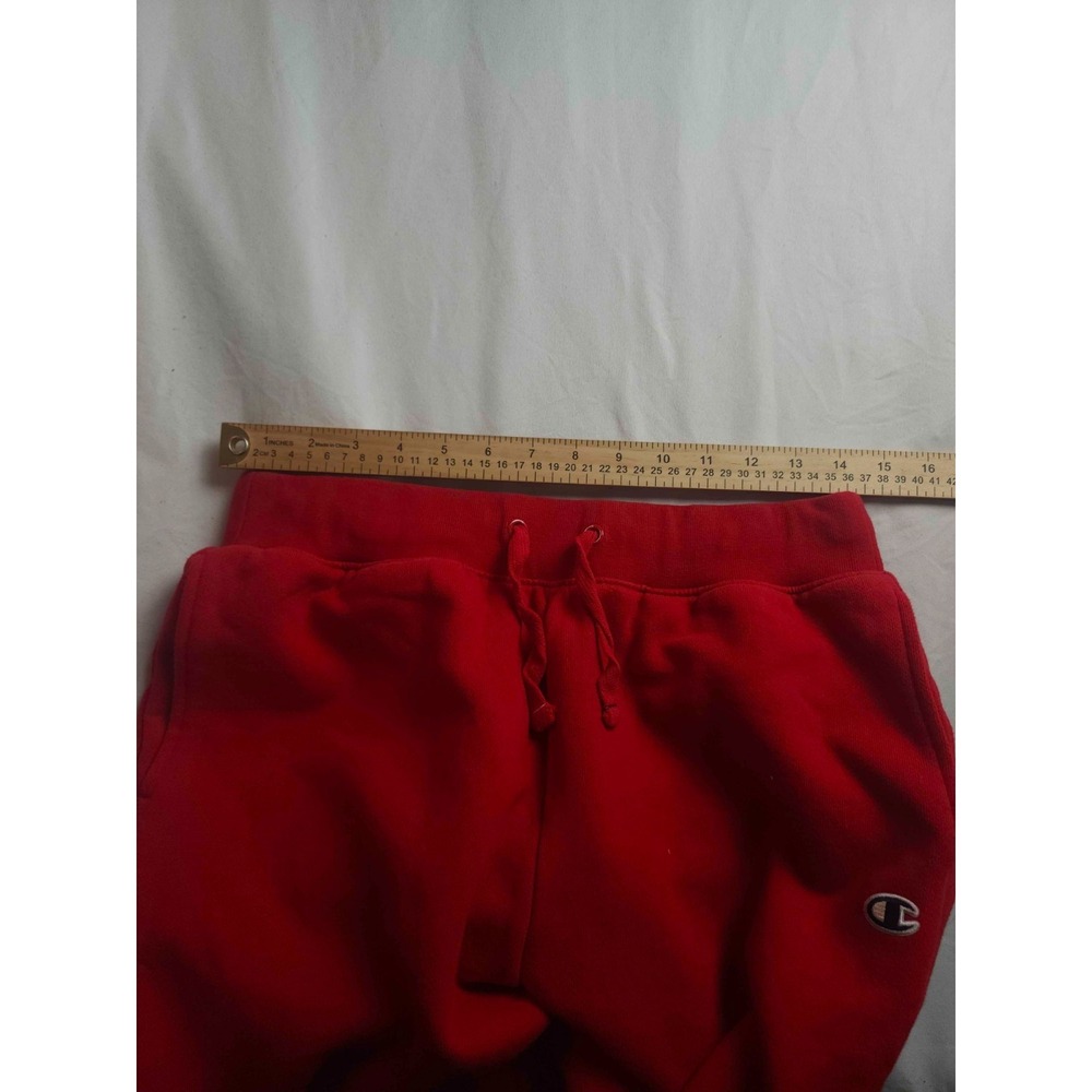 Champion Sweatpants Womens S Red Fleece Loungewear Sporty Athleisure Gymcore - Picture 4 of 8